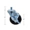 Bk Resources 4-inch Threaded Stem Casters, Polyolefin Wheels, Top Lock Brake, 300lb Capacity, 4PK 4SBR-5ST-LDP-PS4 - alternate 5